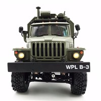 HOSHI WPL B-36 B36 Kamyon Simülasyonu Sovyet Ural Kamyon Komuta Aracı 1/16 Elektrikli Araba Uzaktan Kumandalı Rc Araba Erkek Çocuk Oyuncağı
