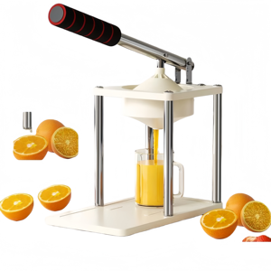 Portable Manual Press Juicer - 304 Stainless Steel Professional Citrus Juicer for Fresh Orange <b>Juice</b> - Product Image 2