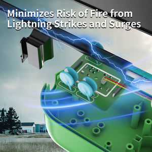 Protecteur de surtension <span class=keywords><strong>pour</strong></span> VR <span class=keywords><strong>30</strong></span> A, analyseur de circuit <span class=keywords><strong>pour</strong></span> VR NEMA TT-30R avec couvercle résistant aux intempéries, <span class=keywords><strong>adaptateur</strong></span> <span class=keywords><strong>pour</strong></span> camping-car, remorques de voyage - Product Image 6