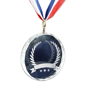 Medallas <span class=keywords><strong>de</strong></span> cristal personalizadas <span class=keywords><strong>gratis</strong></span>, recuerdos deportivos, medalla <span class=keywords><strong>de</strong></span> Honor, competición escolar, impreso en Color logotipo grabado, regalos <span class=keywords><strong>de</strong></span> premio con nombre - Product Image 1