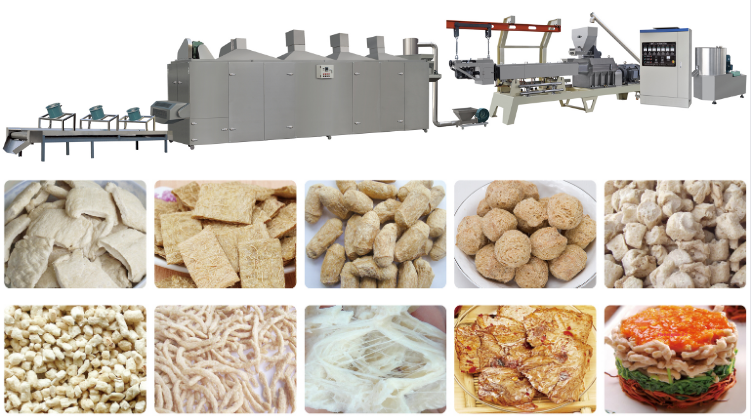 Automatic Soya Protein Making Machine 100 - 150 Kg/H