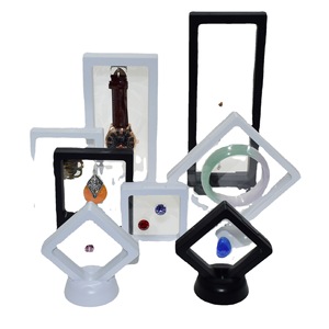 Caja flotante para exhibir joyas, marco de acrílico transparente para collar, reloj, piedras sueltas, expositor de doble capa - Product Image 5