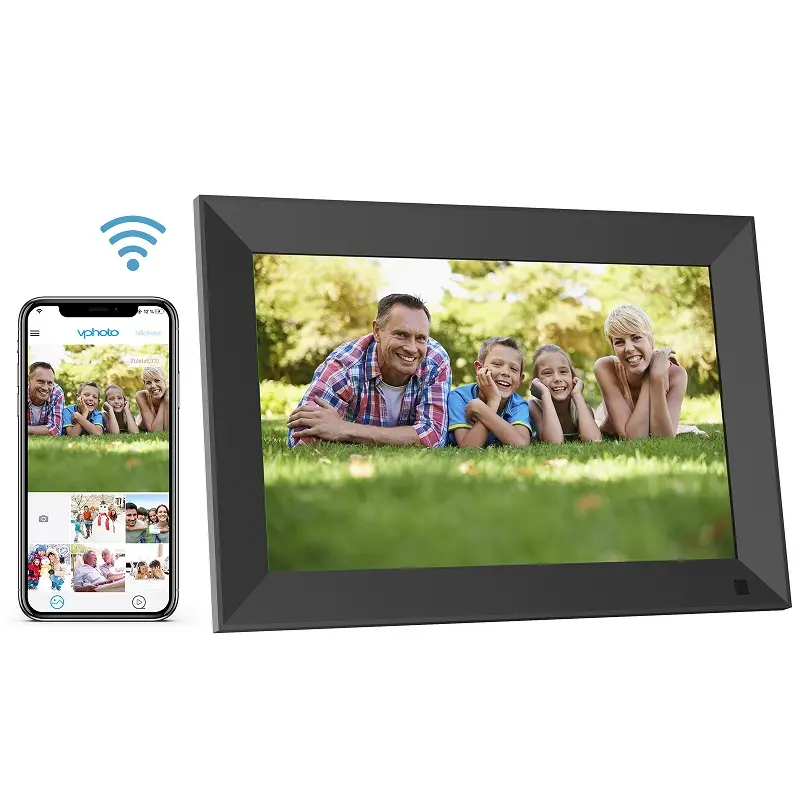 Somy 10 inch WiFi Digital Photo Frame 1280*800 IPS Touch Screen Share Picture Via Frameo with Smart Phone Digital Picture Frame