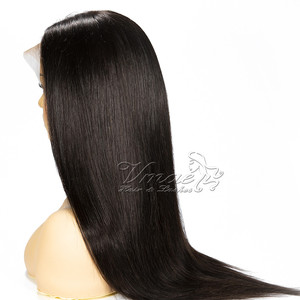 VMAE fabbrica di alta qualità brasiliano dritto Remy vergine capelli umani pieni di pizzo parrucche di colore naturale capelli europei lunghi - Product Image 2