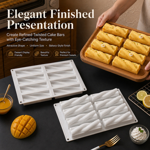 Vente chaude de qualité alimentaire Silicone <span class=keywords><strong>Twizzlers</strong></span> Forme Gâteau Moule pour Mousse Maison Chocolat ou Mousse Moule Premium Gâteau Outils - Product Image 3