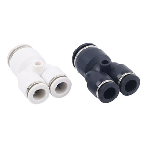 Raccord pneumatique à trois voies Wentai Pneumatics, raccord réducteur en plastique PEG12 8 PW8 6 pour réduction de diamètre de tuyau d'air - Product Image 1