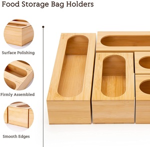 Bolsa de bambú con cierre hermético, organizador para cajón de cocina, organizador de alimentos, 2023 - Product Image 4