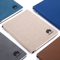 Cahier A5 en cuir PU de haute qualité avec ensemble de stylos Logo personnalisé Cadeau d'affaires pour le bureau Offre promotionnelle