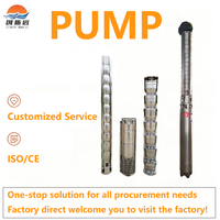 Pompe submersible multi-étages pour puits profond, en matériau résistant à la corrosion, pour applications domestiques et agricoles