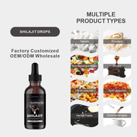 YanniGlow OEM ODM Extrait Herbal de Shilajit en Gouttes Liquides Orales – Soutien Antioxydant pour la Santé Cérébrale et les Niveaux d'Énergie