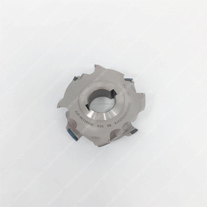 TUOKE 100x30xH20 (Z4+4) 44&deg; <strong>PCD</strong> Woodworking Cutter <strong>End</strong> <strong>Mill</strong> Cutter Furniture Diamond Pre-Milling Cutter Head Wood Cut - Product Image 2