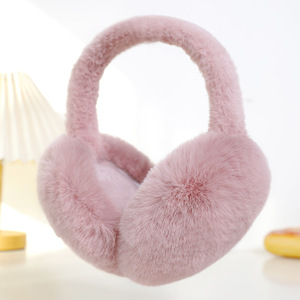 Cache-oreilles en peluche mignons pour femmes, cache-oreilles pliables chauds pour l'hiver, protège-oreilles pour le froid, pour l'extérieur - Product Image 2