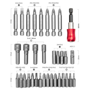 Bộ Giữ <span class=keywords><strong>Bit</strong></span> Điện Chính Xác 34 Trong 1 Máy Khoan Cr-V Máy Khoan Tua Vít Phillips Torx - Product Image 4