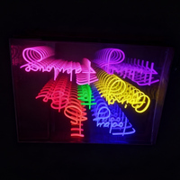 Insegna Luminosa LED 3D Personalizzata con Logo a Specchio Infinito, Decorazione da Parete per Casa, Bar, Ufficio, Negozio, Regalo con Consegna Diretta