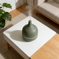Diffuseurs d'huiles essentielles en céramique pour la maison, grande pièce, 400 ml, diffuseur d'arômes d'aromathérapie, diffuseur d'air pour chambre à coucher, diffuseurs d'arômes ultrasoniques