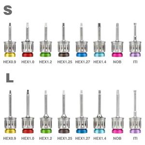 Kit manuel d'implant <span class=keywords><strong>dentaire</strong></span> Instruments chirurgicaux Tournevis prothétiques universels Clé dynamométrique Outils de réparation Restauration Dentiste - Product Image 3