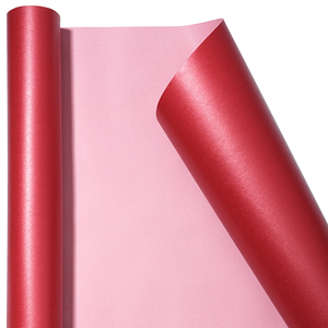 Single-sided Resin Coating Pearlescent Red Wrapping <b>Paper</b> Luxury Valentine's Day & Birthday Gift Decorative <b>Paper</b> - Product Image 5