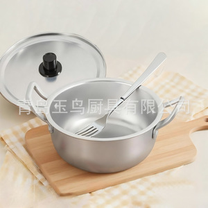 Retro Pure Aluminum <b>Soup</b> <b>Pot</b> With Lid Double Handle Portable Easy Cleaning 2.1-3L 3.1-4L 5L Above 1L Below 1L 1.1L-2L - Product Image 2