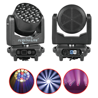 19 pièces 40W Big Bee Eyes Zoom Wash Moving Head Light IP20 Contrôle DMX 512 Éclairage de scène LED coloré pour discothèque, bar, événement, spectacle