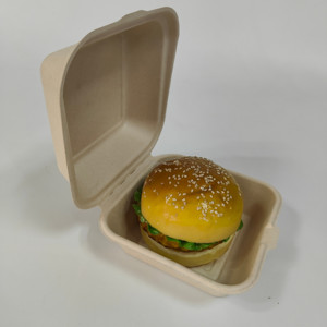 高品質カスタム使い捨て黒色バーガーボックス食品グレード段ボール包装、ハンバーガー工場直送 - Product Image 4