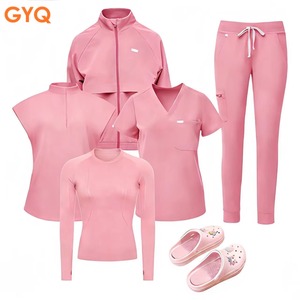 Nouveaux ensembles de blouses et pantalons d'infirmières GYQ 2024 pour hôpitaux, uniformes médicaux en gros pour hommes et femmes - Product Image 1