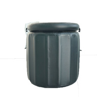 Baignoire à glace pliable en PVC, baignoire gonflable portable avec couvercle et protection pour les athlètes, utilisation en extérieur