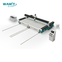 Machine de découpe au jet d'eau CNC WAMIT haute précision 3 axes 5 axes pour verre, carrelage, pierre 1010 3020 1515 1212 3015, découpe de métal 60000 Psi