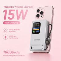 Batterie externe magnétique sans fil 10000 mAh ultra-mince 15W Qi2 20W PD à charge rapide en alliage d'aluminium, vente en gros, modèle 2026, OEM B2B