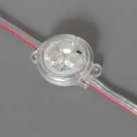 Lumière LED Pixel SPI WS2811 30mm, Lumière Diamant en Aluminium, Lumière de Scène LED 3D, IP65, Programmable, Guirlande Lumineuse Pixel RGB pour Noël