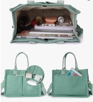 Sac fourre-tout de grande capacité, prix d'usine, vente en gros, OEM ODM, haute qualité, tendance, logo personnalisé, portable, sac élégant pour l'extérieur
