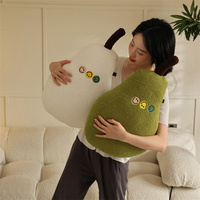 Coussin décoratif pour la maison canapé salon fruit poire jouet coussin coussin en peluche poire oreiller