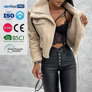 Women Fashion Winter Casual <strong>Inside</strong> Motto Jacket Women Short Thick <strong>Coat</strong> <strong>Fluffy</strong> Anorak - Product Image 2