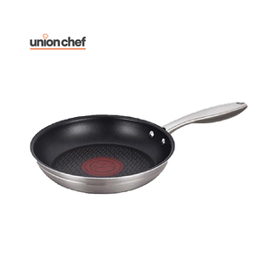 UNION CHEF 430 Acero inoxidable <span class=keywords><strong>Aluminio</strong></span> <span class=keywords><strong>forjado</strong></span> 8/10 Pulgadas Sartén Antiadherente Recubrimiento de cerámica Capacidad 3-4L Inducción de gas Listo - Product Image 2