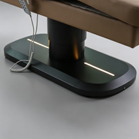 Table de massage électrique à 3 moteurs, très vendue, avec base LED et revêtement en cuir PVC, pour salon, spa, clinique de cils, hôpital