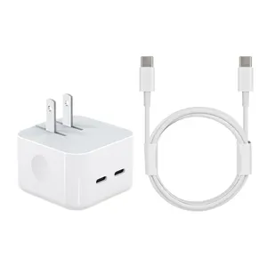 20W PD Charger Wall Charger Double Ports Fast Charging Type-C USB-C Charger QC3.0 Quick Charge US UK EU Plug
