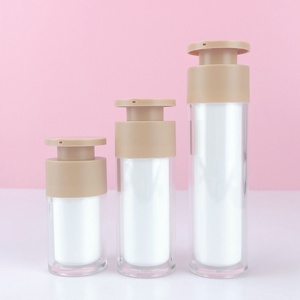 Cream Airless <b>Bottle</b> <b>Empty</b> Refillable 15ml 30ml 50ml <b>Plastic</b> Cream Airless <b>Bottle</b> Airless Pump <b>Bottle</b> with Left Right Lock - Product Image 6