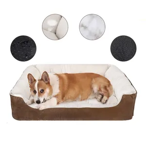 Groothandel Custom Huisdier Slapen Bed Comfort Non Slip Camas Para De Perros Warming Luxe Hond Rest Bed