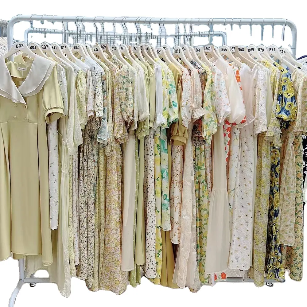 Оптовая Продажа с фабрики, Дешевое женское платье для таможенного оформления, в наличии, одежда для внешней торговли, платье в наличии