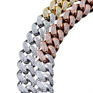 Mens' and Women's Moissanite <b>Statement</b> <b>Necklace</b> Round Brilliant Cut Design S925 Silver Luxury Jewelry - Product Image 2