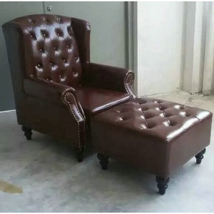 Couleur marron cigar <span class=keywords><strong>club</strong></span> bar hôtel café salon chaise en <span class=keywords><strong>cuir</strong></span> - Product Image 4