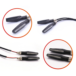 12V Cafe racer xe máy chu kỳ chỉ số 12 cái 335 Led vàng chảy ánh sáng blinkers bật đèn tín hiệu cho xe máy - Product Image 5