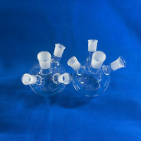 Flacon en verre de quartz transparent personnalisé, récipient de laboratoire à haute stabilité et résistance à la corrosion