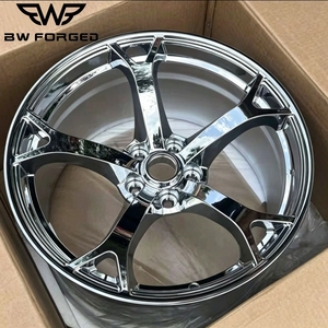 Jantes en alliage forgé concaves Chrome <span class=keywords><strong>Nismo</strong></span> V1 5x112 5x114.3 5x120 pour <span class=keywords><strong>Nissan</strong></span> <span class=keywords><strong>350Z</strong></span> 370Z G35 G37 Q50 Subaru Wrx GTI Civic - Product Image 2