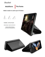 Étui miroir à rabat pour Samsung Galaxy Z Fold 7 6 5 4 3, avec béquille intégrée et protection d'écran, coque miroir électroplaquée