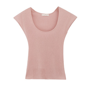 Suéter sin mangas simple para mujer en primavera, Top elástico, delgado y versátil - Product Image 5