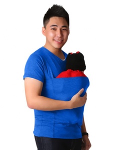 T-shirt kangourou drôle hauts pour femmes homme avec bébé grande taille à manches courtes grande poche t-shirt t-shirt S-3XL famille tenues assorties - Product Image 3