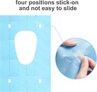 Housses de siège de toilette jetables, biodégradables, écologiques, emballées individuellement, en lot unique, pour les voyages et l'apprentissage de la propreté en public