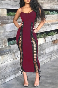 Robe d'été sans manches de haute qualité pour femmes, bretelles fines, robe tube, robe courte pour femmes, robe sexy pour boîte de nuit - Product Image 2