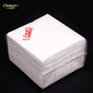 ราคาถูกราคาโลโก้พิมพ์ผ้ากันเปื้อนทิ้งกระดาษทิชชูสำหรับร้านอาหาร