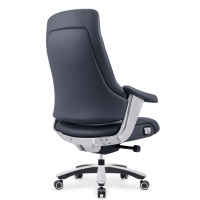 Chaises de bureau ergonomiques pivotantes de luxe traditionnelles en cuir véritable, vente chaude en usine, personnalisables